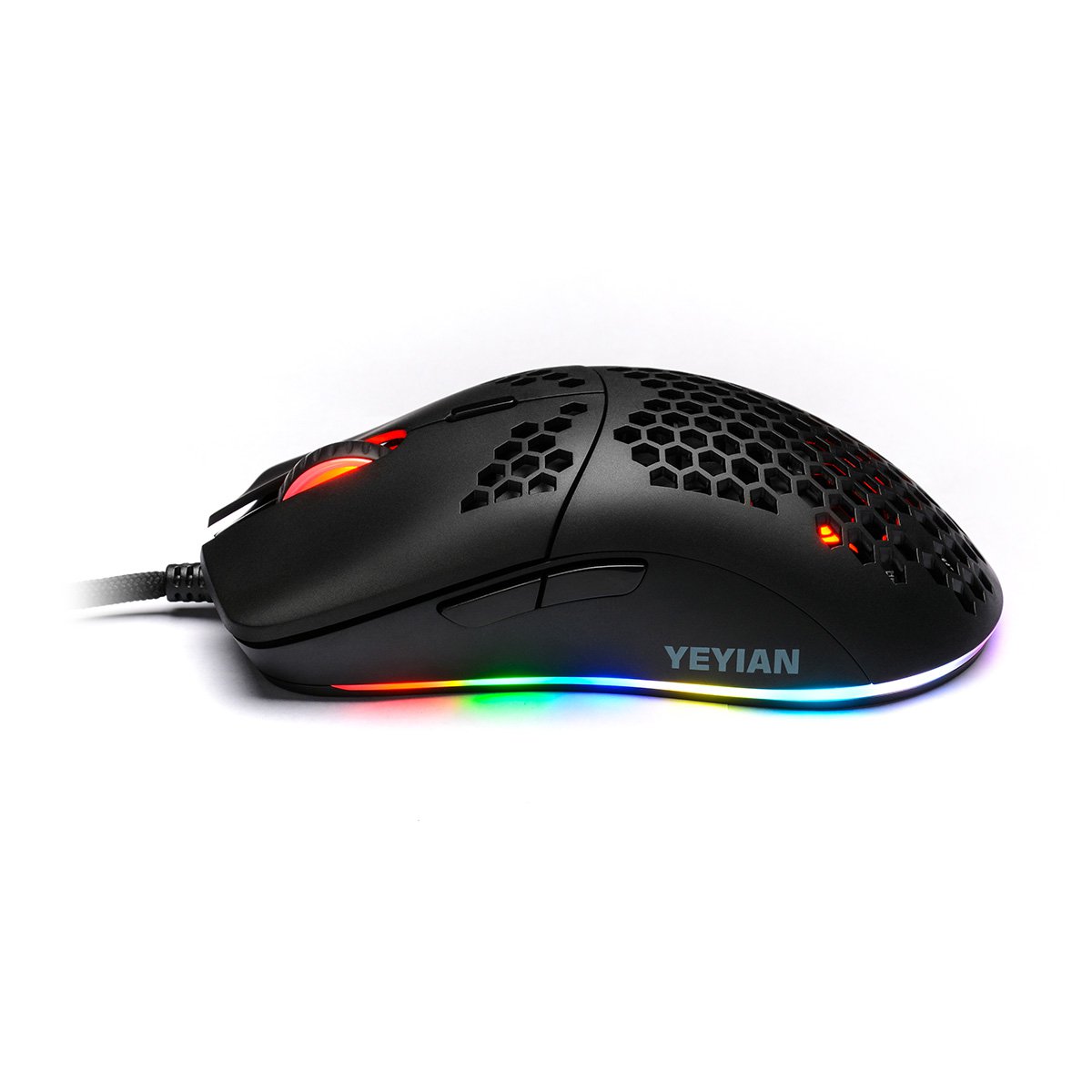 MOUSE GAMING YEYIAN YMG-24310 LINKS 3000, RGB, 6 BOTONES, NEGRO, USB